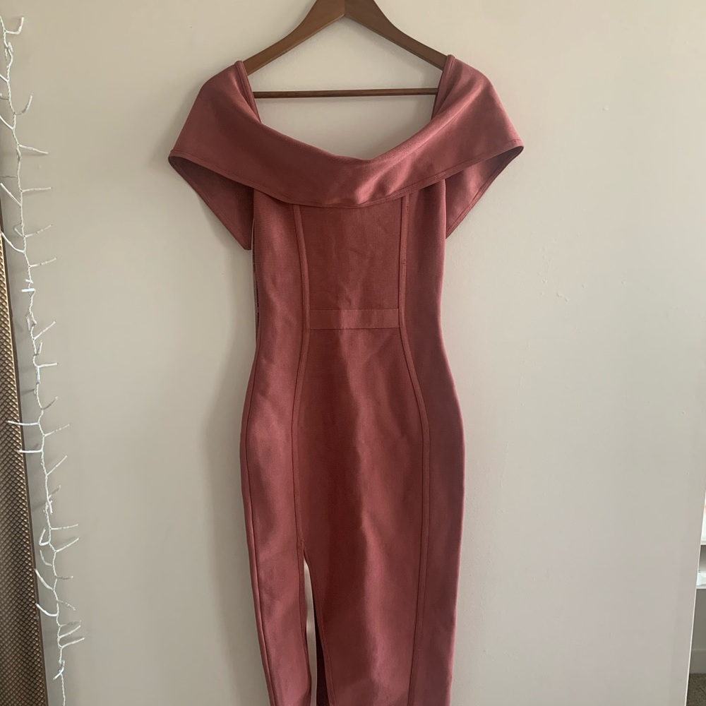 House of CB London mauv midi dress